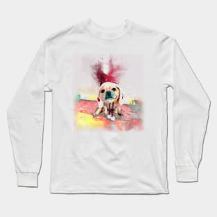 Watercolor Frenchie Bulldog Long Sleeve T-Shirt